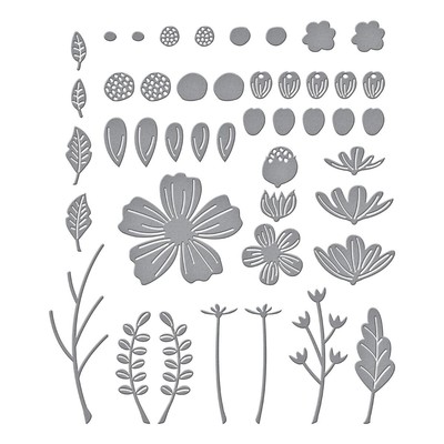 Spellbinders Etched Dies-Be Bold Blooms