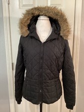 Boxer donna Joe con cappuccio puffer jacket jet nero taglia Lg