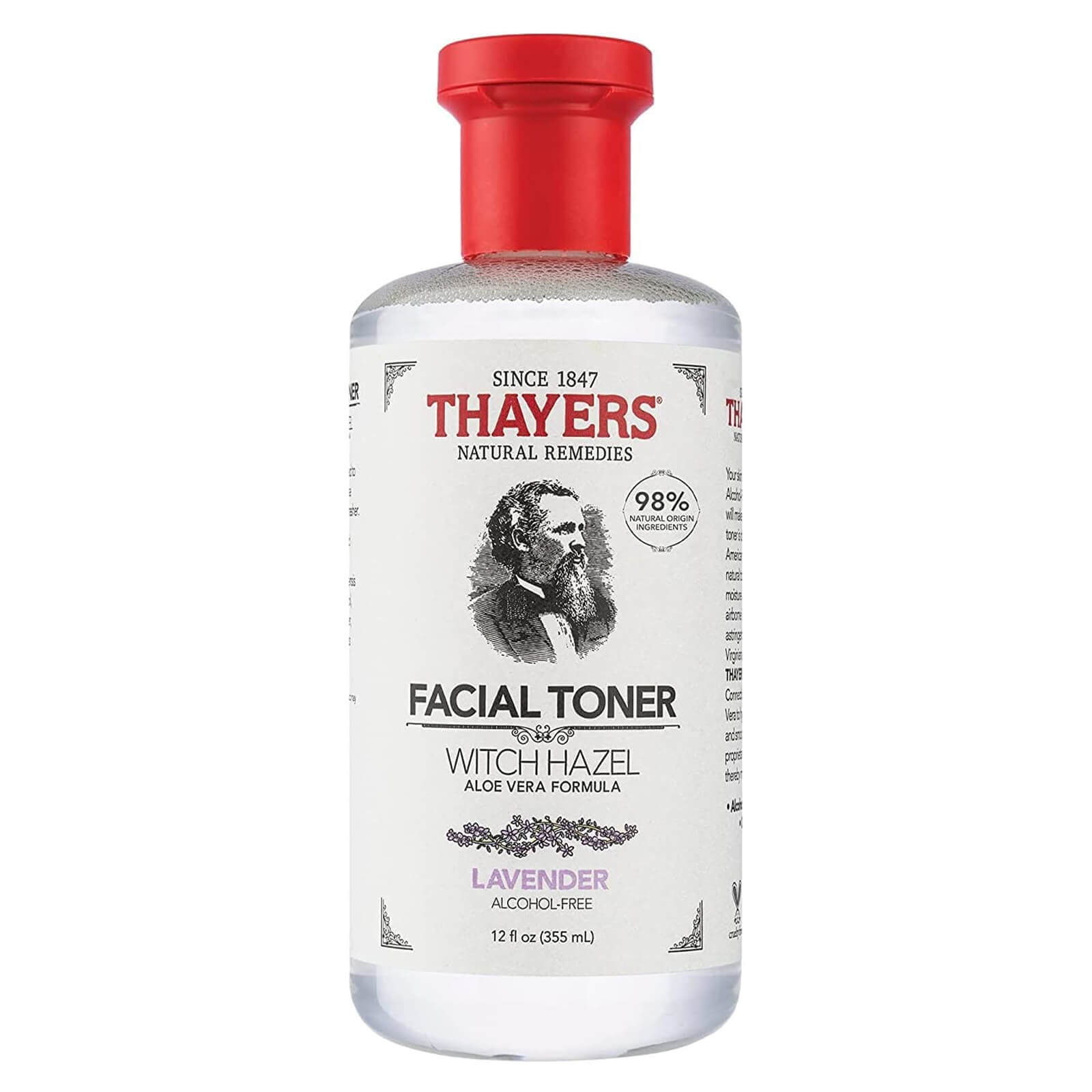 Thayers Witch Hazel Алоэ Вера Лаванда 12 жидких унций СВЕЖЕЙ БЕСПЛАТНАЯ ДОСТАВКА 3190₽