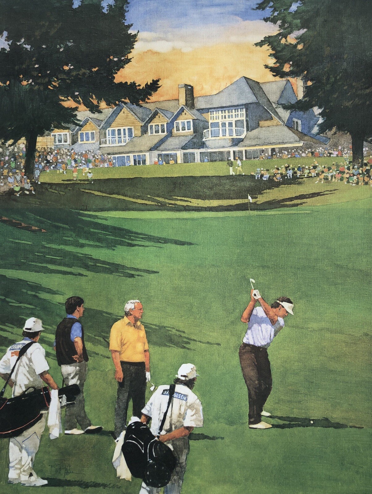 Bart Forbes Signed And Numbered Limited Edition Golf Print, Fred Meyer