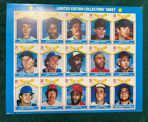 1987 MLB Ralston Purina Uncut Baseball Collector's Edition ~ CHECK PICTURES