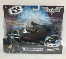 2008 Mattel BATMAN Piston Cycle - Rev & Go Motor - AIM & Fire