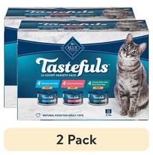 new(2 pack)Tastefuls Natural Pate Wet Cat Food Variety Pack,