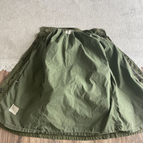 1969 VINTAGE US ARMY MILITARY M-65 OG-107 FIELD JACKET COAT Medium Long READ - Picture 6 of 8