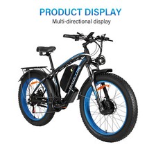 3000W Fat Tire Electric Bicycle Ebike for Adult 26in 48V 23AH Dual Motor 7H