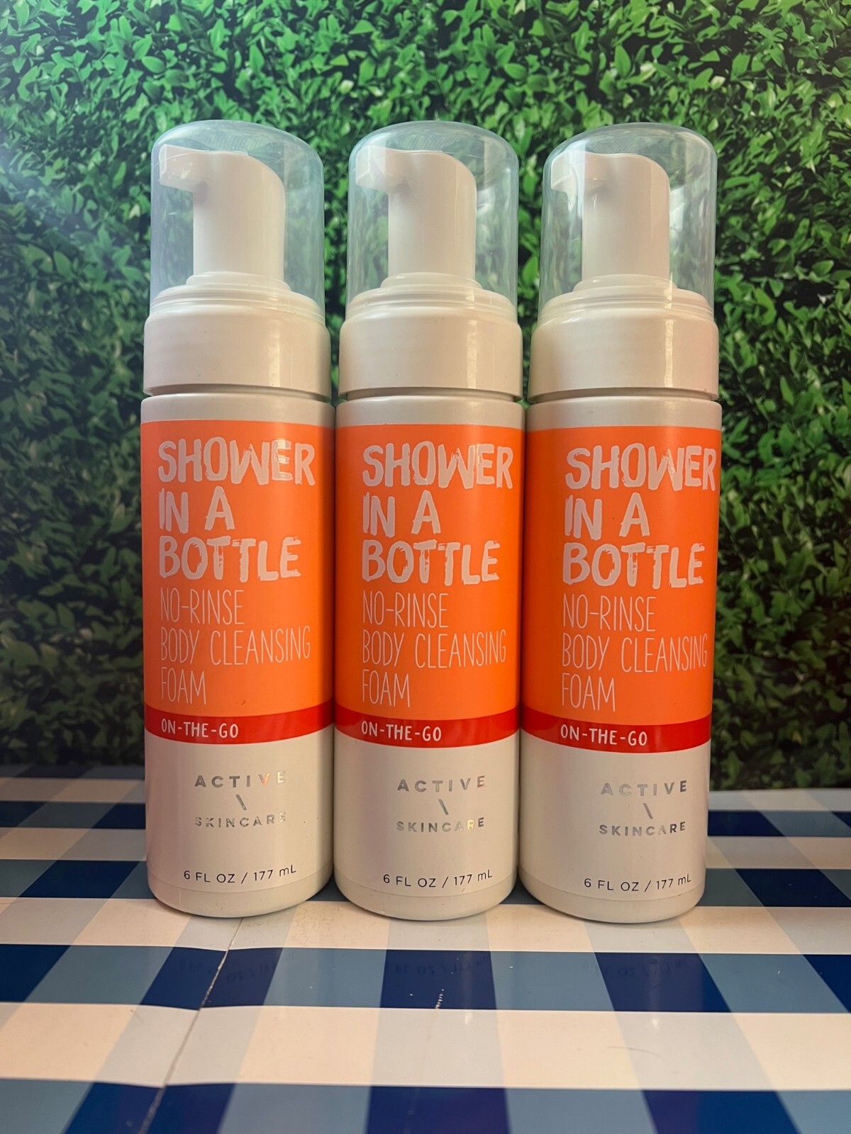 Bath & Body Works ON THE GO ACTIVE SKINCARE SHOWER IN A BOTTLE CLEANSING FOAM X3