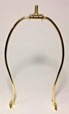 New 8" BRASS PLATED STEEL LAMP CUP HARP SHADE HOLDER (6" Actual Height) #HAR90