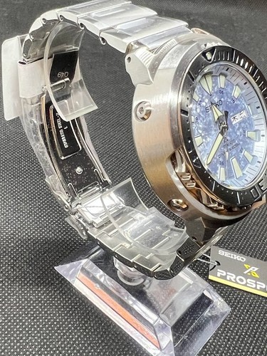 SEIKO PROSPEX Baby Tuna SBDY053 Ice Blue Automatic Diver`s 200m Men Watch - Picture 6 of 24