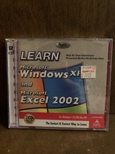 Broderbund Learn MS Windows XP and Excel XP video training brand new sealed