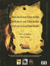 Vintage 2003 ZELDA: The Wind Waker Original Game Cube Print Ad 20x27cm GPM 174