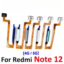 FingerPrint Sensor Touch Power Button Flex Cable For Xiaomi Redmi Note 12 4G 5G