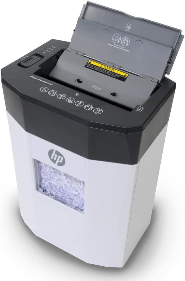 HP Paper Shredder Micro Cut, 80-Sheet Auto Feed, 3.8 G Basket