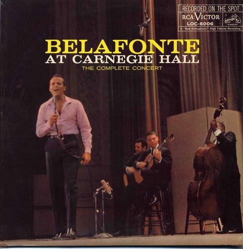 Harry Belafonte At Carnegie Hall Vinyl LP RCA Victor LOC 6006 Mono - Picture 1 of 7