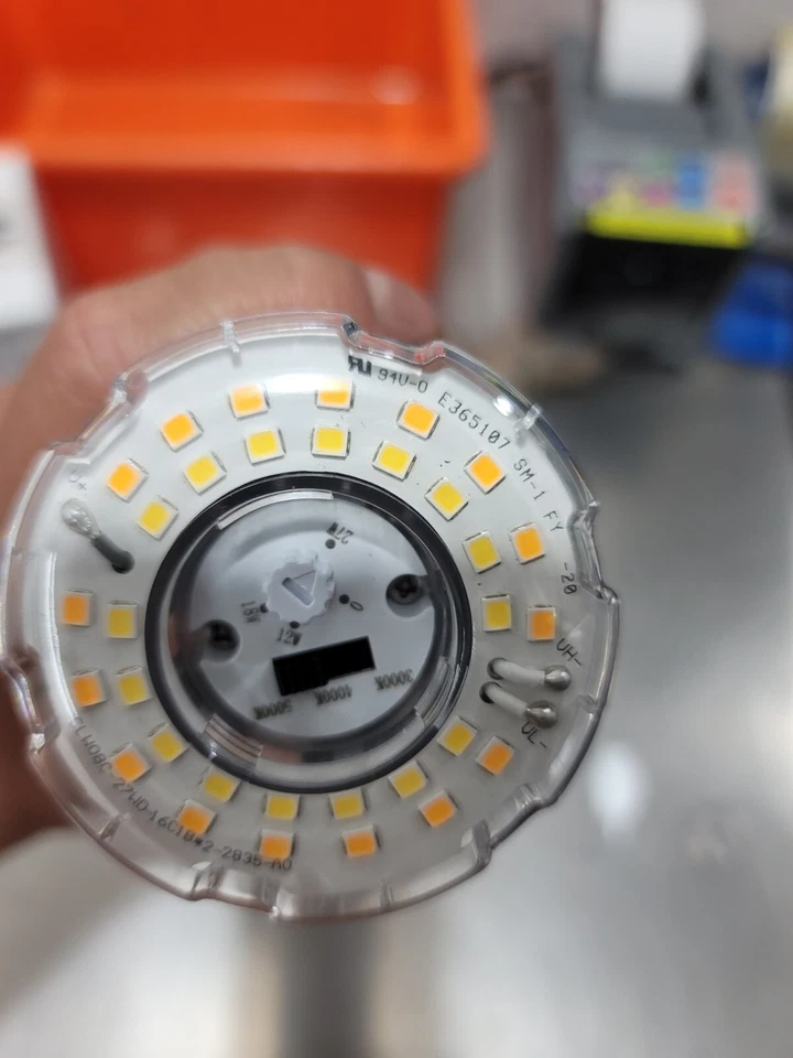 Euri E26 LED Corn Bulb, CCT (3K, 4K, 5K) & Wattage Tunable - 27W, 18W, 12W - Image 3 of 4