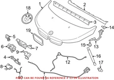 Genuine OEM Hood Hinge for BMW 51237299167