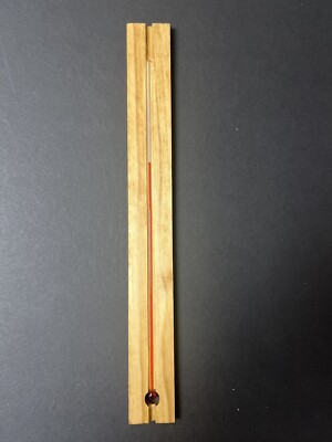 Replacement 15'' Glass Thermometer Tube + Wooden Holder (for RC & Soda Therms)