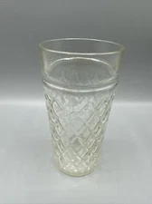Vintage Anchor Hocking Diamond Quilted Ice Tea Tumbler Glass 12oz 6" Replacement
