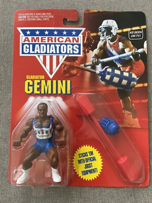 【J21920】The Gladiators Vtg 1991 Mattel American Gladiators GEMINI with Joust Equipment