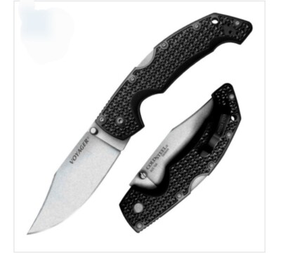 New Cold Steel Large Voyager Tri-Ad Lock Folding Poket Knife CS-29ACZ