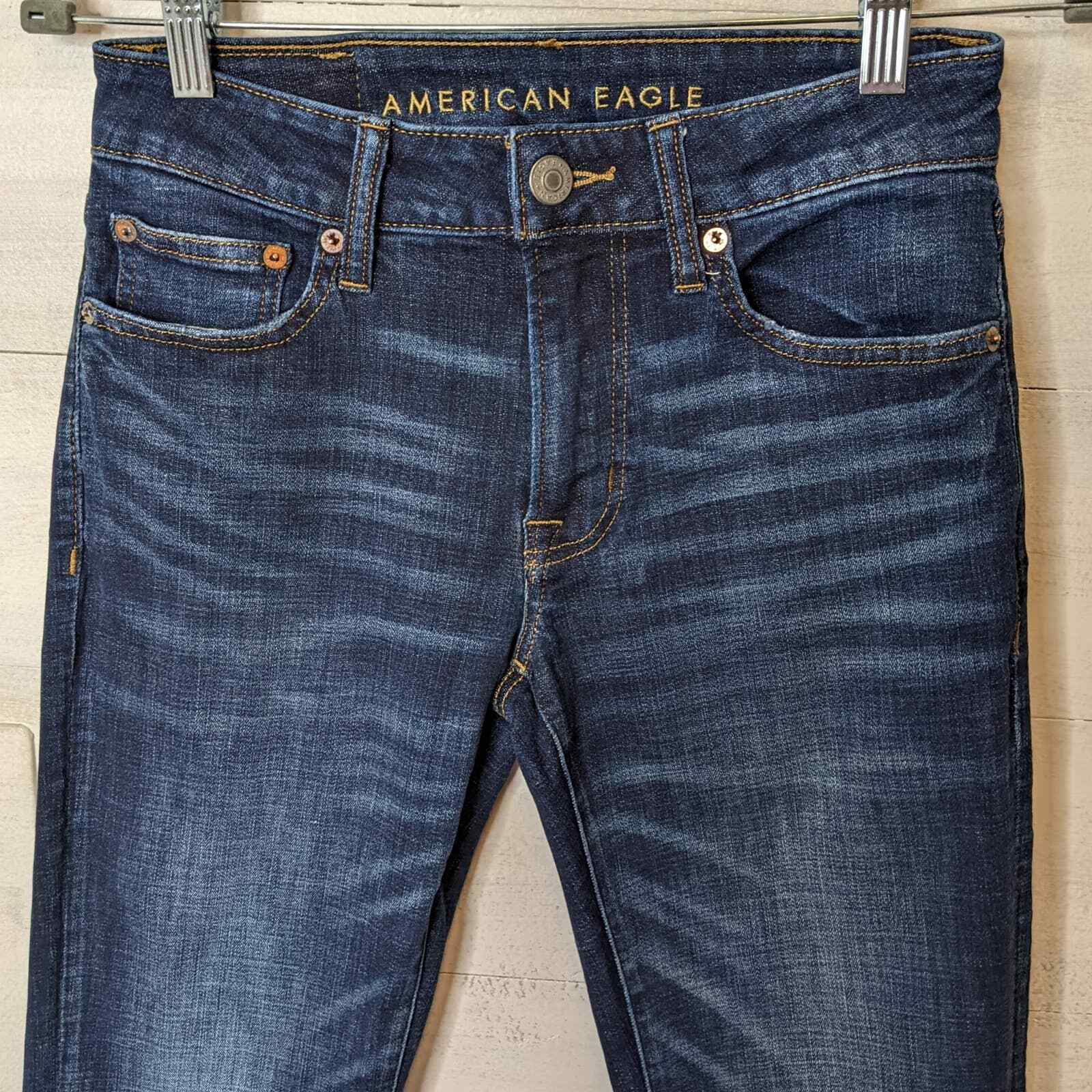 American Eagle Blue Denim Straight Cut 5 Pocket J… - image 3