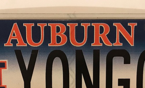 Vanity YO YON GO 1 license plate Gomez Gonzales Auburn University - Picture 7 of 12