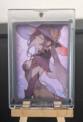 Genshin Impact Mona Waifu Anime Girl Doujin Goddess ACG Art Card TCG
