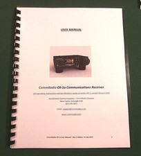 CommRadio CR-1A Instruction Manual - ring bound with protective covers!