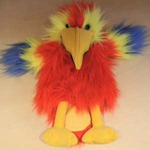 parrot hand puppet