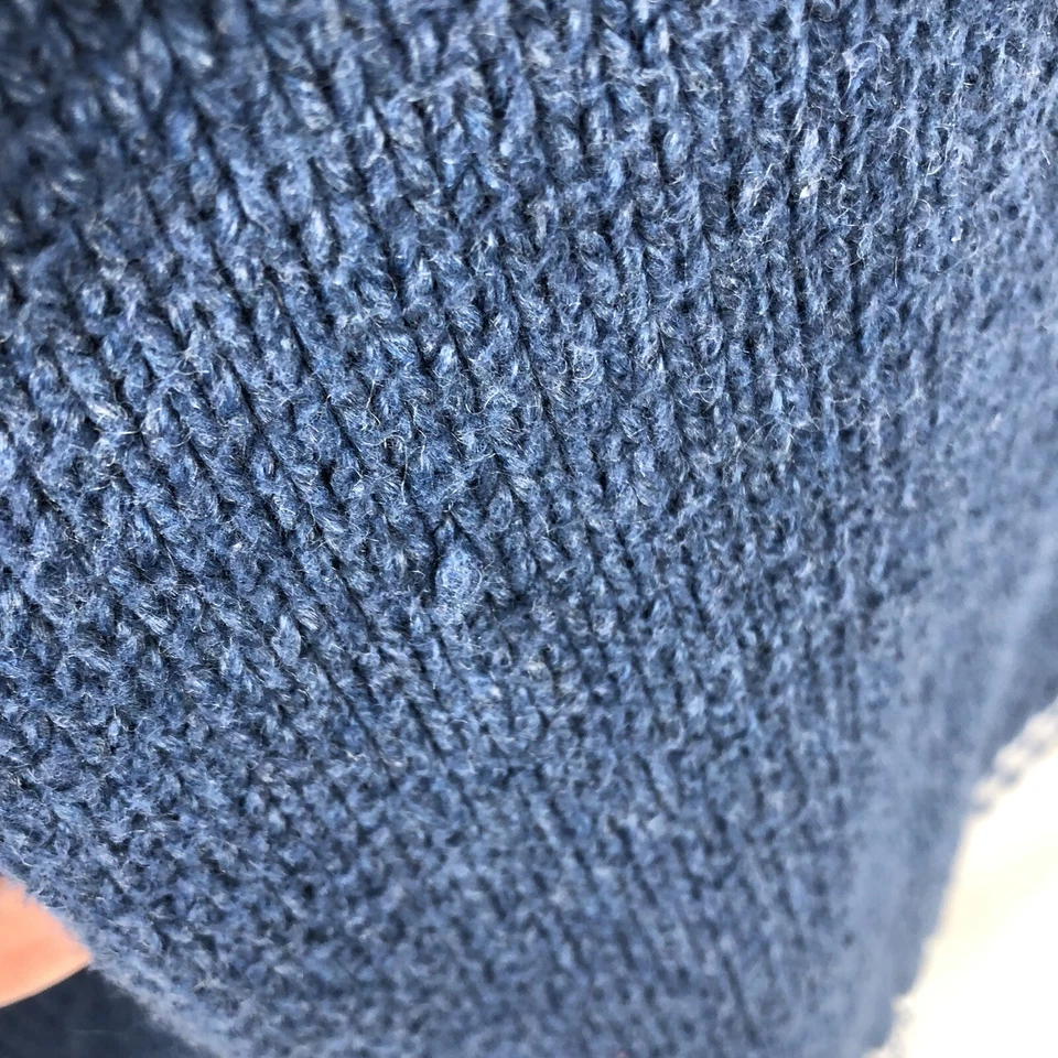 PINGÜINO MUNSINGWEAR SUÉTER MUJER GRANDE AZUL BLANCO JERSEY MANGA LARGA TEJIDO Foto 4 de 4