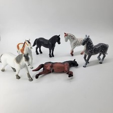6 Vtg Funrise Horse Figures 88 Polish Knabstrup Paso Fresian Mustard Andalusian