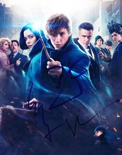 KATHERINE WATERSTON EZRA MILLER DAN FOGLER SIGNED 8X10 PHOTO FANTASTIC BEASTS A