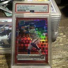 2020 Donruss Optic Bo Bichette Rated Rookie RC Red Pandora PSA 9 Mint 35/79 JAYS
