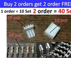 10 Sets KF2510-4P 2.54mm Pin Header+Terminal+Housing Connector Kits