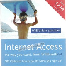 COMPUTER INTERNET ACCESS · W H SMITH NET · RARE CD ROM · FREE UK P&P