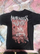 Vtg Motionless In White Band 90s Classic Black T shirt Unisex NH20408
