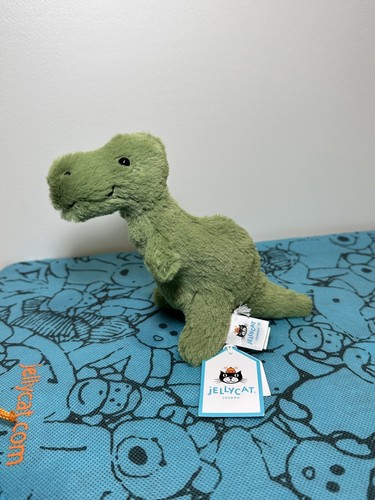 JellyCat MINI Fossilly T-Rex - NWT New HTF RARE Tyrannosaurus Dinosaur - RETIRED