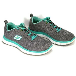 skechers grey and green