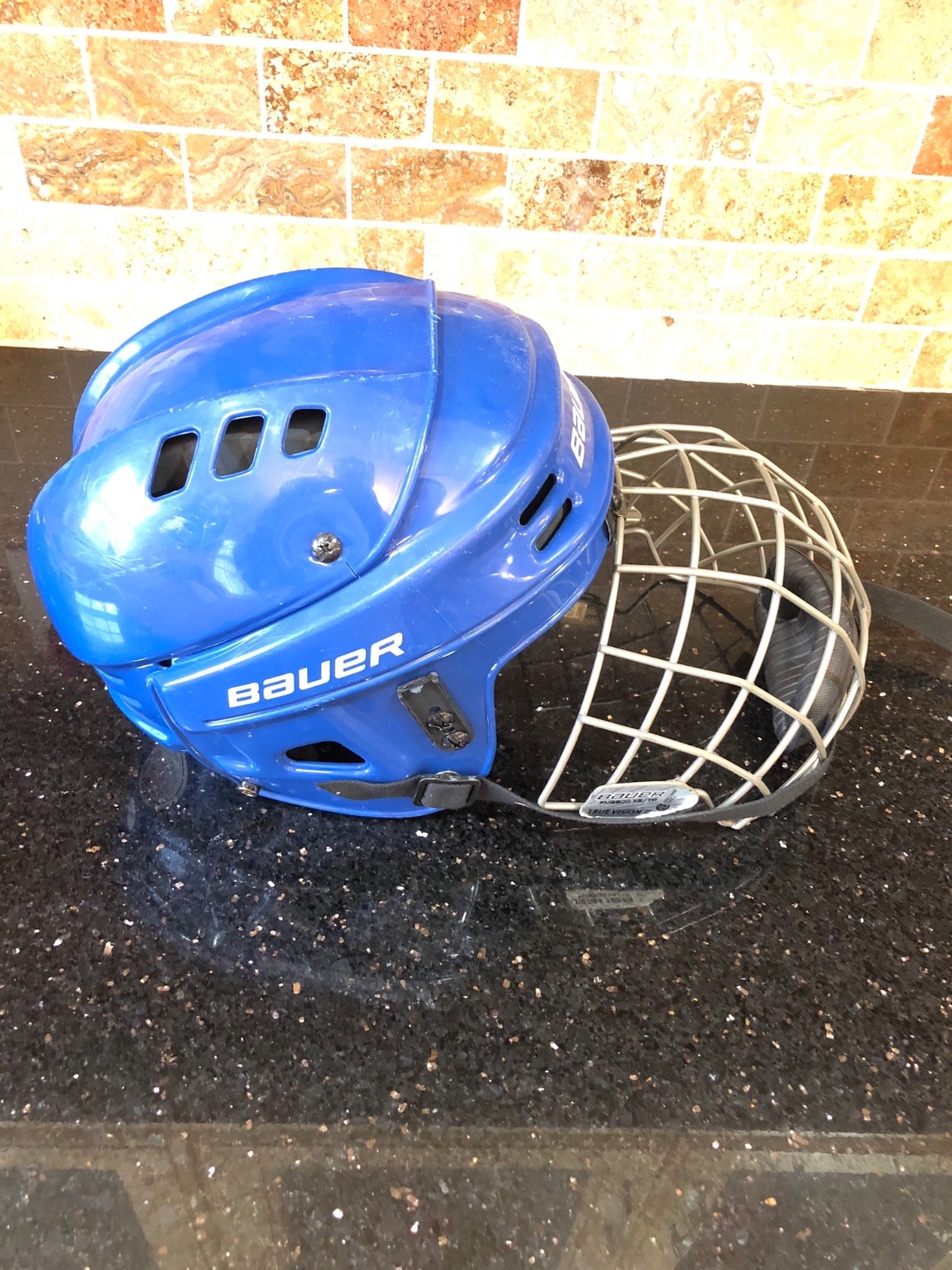 BAUER Hockey Helmet BHH1500XS Black Xtra Small Cage FM2500 XS/TP True