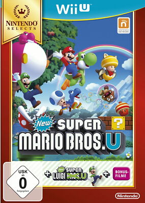 New Super Mario Bros. U + New Super Luigi U  WiiU Blaue Version+Gratis Disc