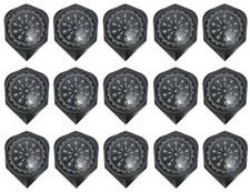 5 New Sets Harrows Quadro Standard Dart Flights   Gray Dartboard