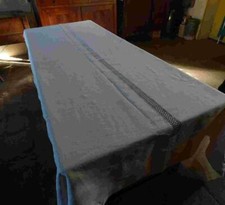 Antica tovaglia lenzuolo in lino canapa francese rustica originale