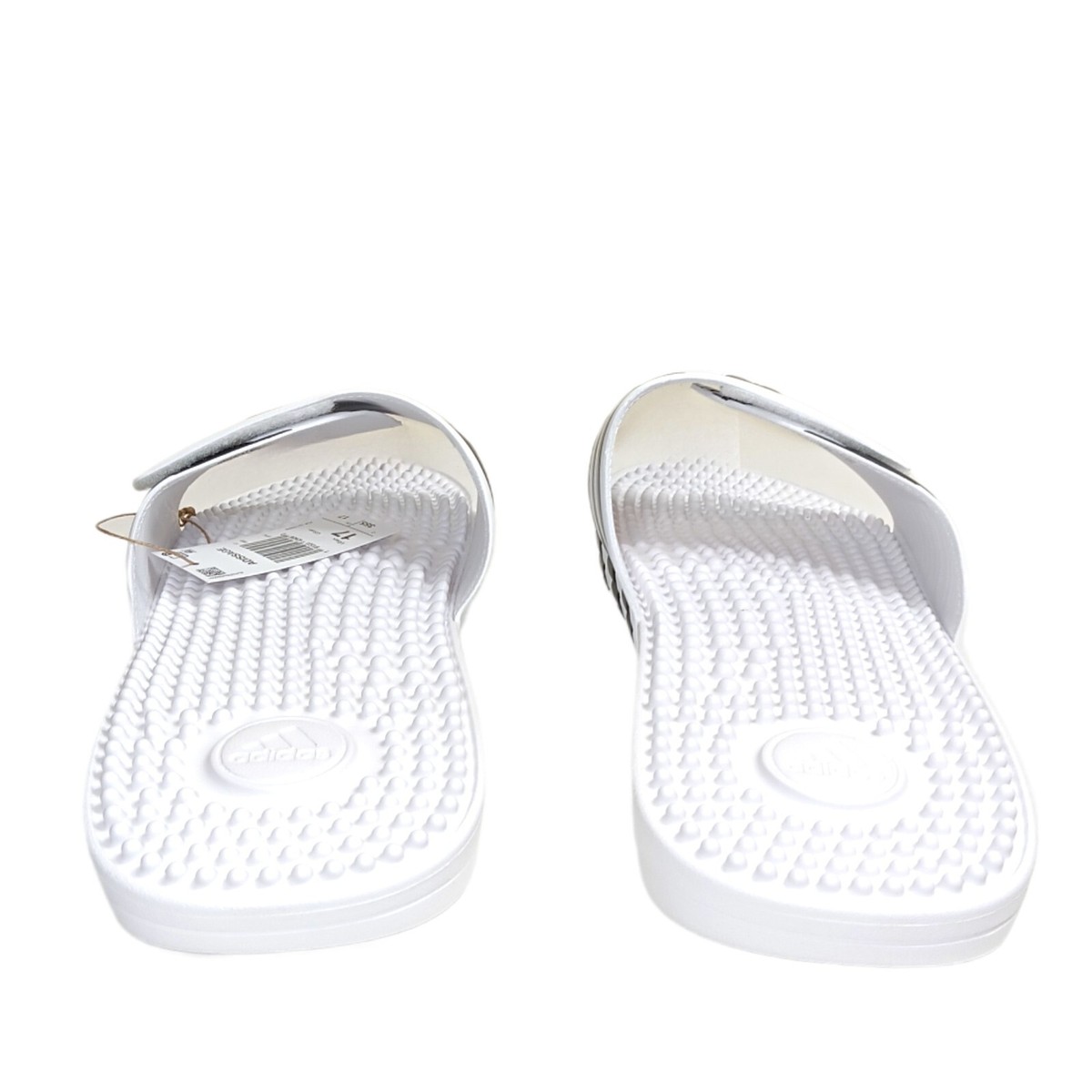 Adidas Adissage Slides Mens 17 White Black Cloudfoam Casual  display picture 1