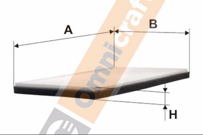 Innenraumfilter Omnicraft 2135474 Partikelfilter für ALFA COMBO CITROËN OPEL X12