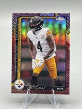 Topps Chrome 2025 DK Metcalf Pittsburgh Steelers Pigskin Refractor Parallel #254