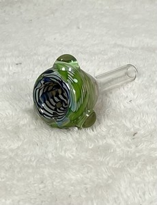 Humboldt Studios Glass 14mm Frit Slide Piece Green