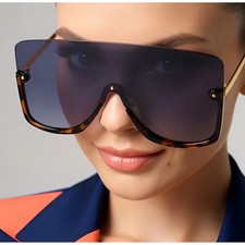 Oversized Shield Sunglasses Fashion Visor Sunglasses Trendy Sun Glasses Women