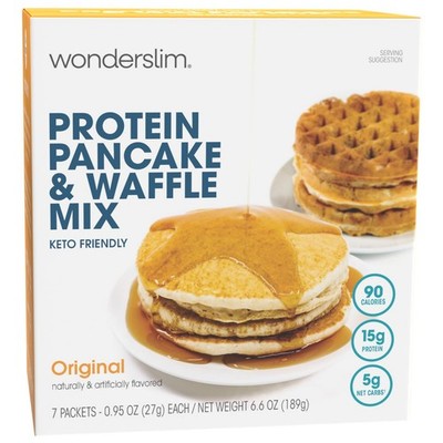 Protein Pancake & Waffle Mix, Original, Low Sugar & Low Calorie 7ct