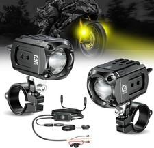 60W Motorcycle LED Light Kit Auxiliary Spot Driving Offroad