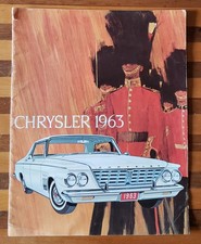 1963 Chrysler Sales Brochure 10.5" x 13.5" 12 Pages Windsor Saratoga New Yorker