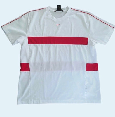 Nike Andre Agassi 2004 Tennis Shirt XL weiß rot Challenge Court Federer